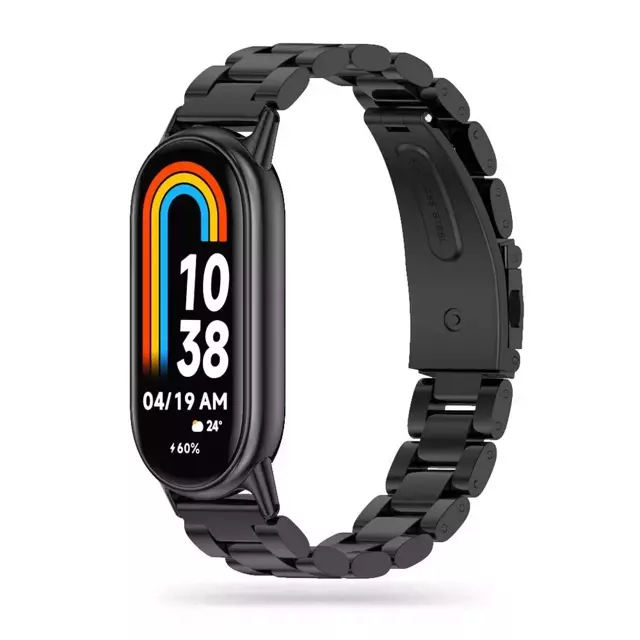 Pasek bransoleta Stainless do Xiaomi Smart Band 8 / 8 NFC Black