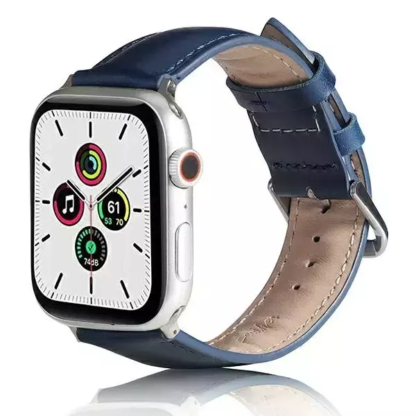 Pasek do smartwatcha Beline Leather do Apple Watch 38/40/41mm niebieski /blue