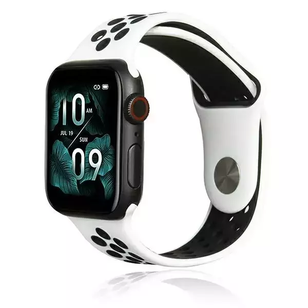 Pasek do smartwatcha Beline Sport Silicone do Apple Watch 38/40/41mm biało-czarny white/black
