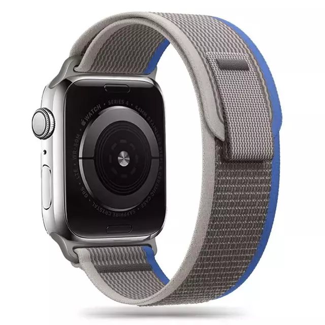 Pasek do smartwatcha Nylon Band do Apple Watch 4 / 5 / 6 / 7 / 8 / SE / ULTRA (42 / 44 / 45 / 49 MM) GREY/BLUE