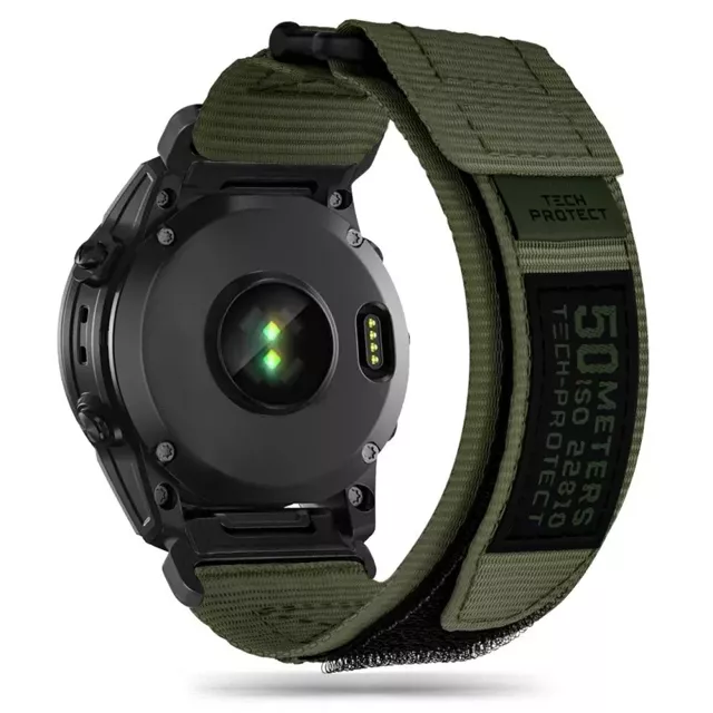 Pasek nylonowy Scout Pro do Garmin Fenix 5 / 6 / 6 pro / 7 Green