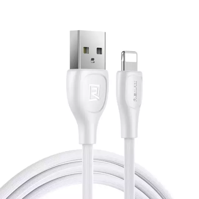 Remax Lesu Pro kabel przewód USB - Lightning 480 Mbps 2,1 A 1 m biały (RC-160i white)