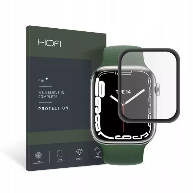 SZKŁO HYBRYDOWE HOFI HYBRID PRO+ APPLE WATCH 7 / 8 (41 MM) BLACK