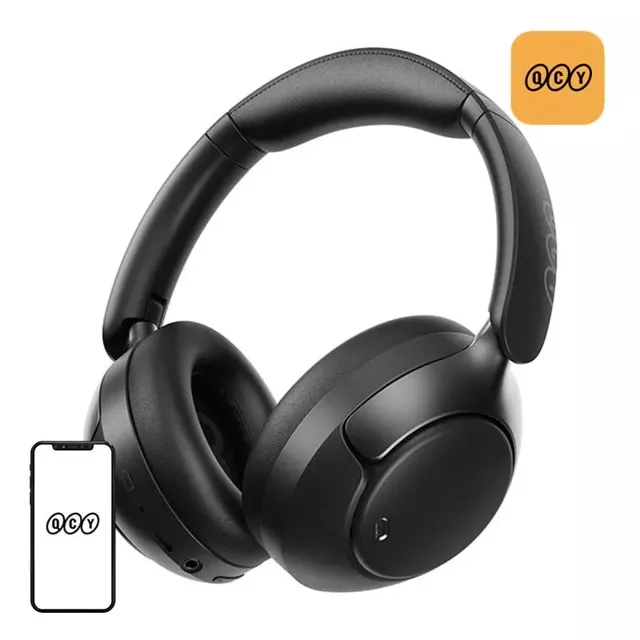 Słuchawki Bezprzewodowe QCY H3 Pro ANC Bluetooth 5.4 Hi-Res 55h Czarne