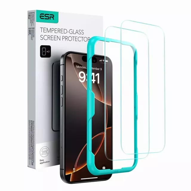 Szkło Hartowane ESR Tempered Glass 2-Pack do iPhone 16 Plus Clear