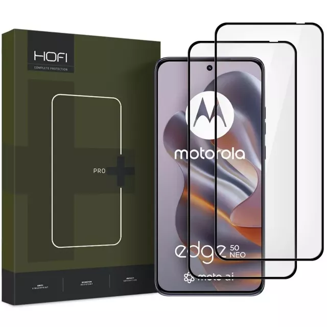 Szkło Hartowane Hofi Glass Pro+ 2-Pack do Motorola Edge 50 Neo Black