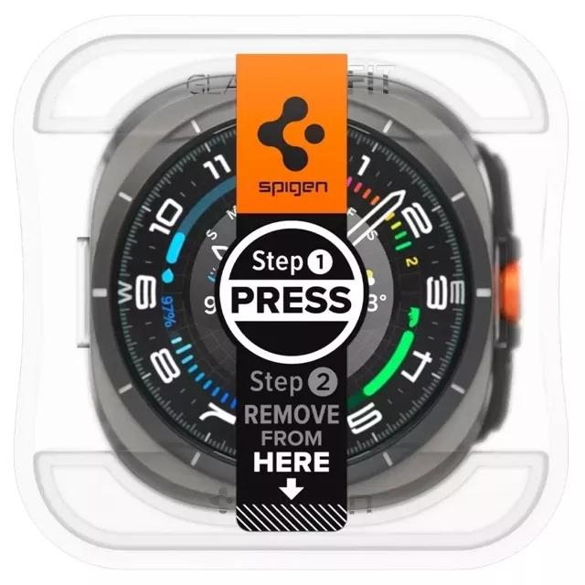 Szkło Hartowane Spigen Glas.Tr ”EZ-FIT” 2-Pack do Samsung Galaxy Watch Ultra (47 mm) Clear