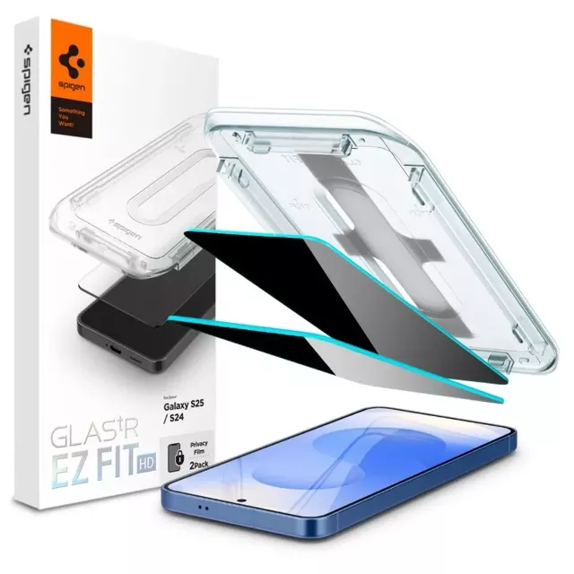 Szkło Prywatyzujące do Samsung Galaxy S24 / S25 Spigen Glas.TR EZ Fit HD 2-Pack