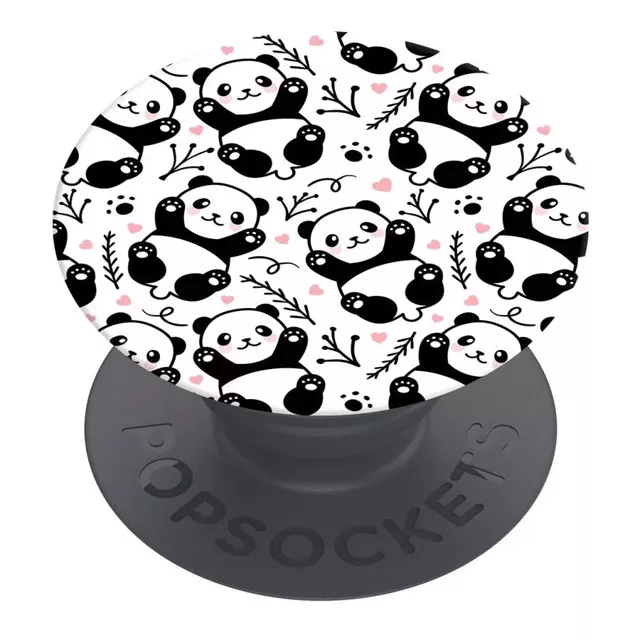 Uchwyt i podstawka do telefonu Popsockets 2 Panda Boom biało/czarna