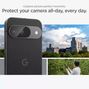  Szkło hartowane Osłona Aparatu Spigen Optik.Tr „EZ Fit” Camera Protector 2-Pack Google Pixel 9 Crystal Clear.