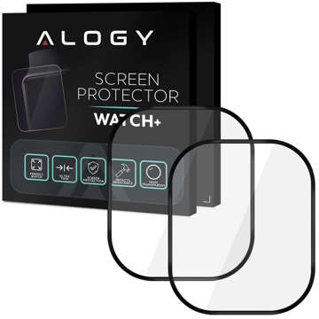 2x Elastyczne Szkło 3D Alogy Screen Protector Pro+ do Apple Watch Ultra / Ultra 2 49mm Black