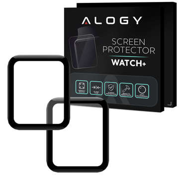 2x Elastyczne Szkło 3D Alogy do Xiaomi Amazfit Bip U/ Bip U Pro Black 
