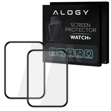 2x Elastyczne Szkło ochronne 3D Alogy do Huawei Watch Fit 2 2022 Black
