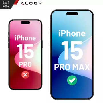 2x Folia "MATOWA" do iPhone 15 Pro Max Hydrożelowa Alogy na ekran do etui "BEZ ODCISKU PALCÓW"