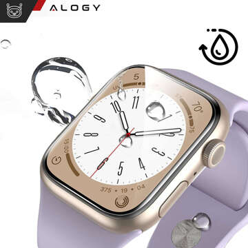 2x Folia ochronna Hydrożelowa hydrogel Alogy do smartwatcha do Apple Watch 9 41mm