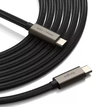 2x Kabel USB-C typ C Ringke USB 3.2 Gen Cable PD240W 200cm Black