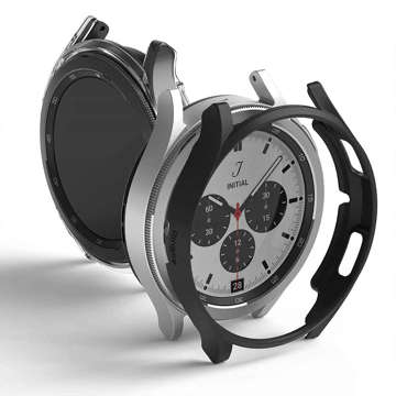 2x Nakładka ochronna obudowa Ringke Slim do Galaxy Watch 4 Classic 46mm Clear & Black