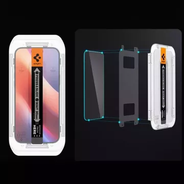 2x Szkło Hartowane Spigen Glas.Tr ”Ez Fit” 2-Pack do iPhone 16 Pro Clear