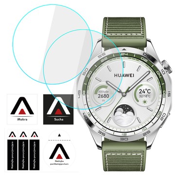 2x Szkło Hartowane do Huawei Watch GT4 GT 4 46mm ochronne na smartwatch Alogy Screen Protector Watch+