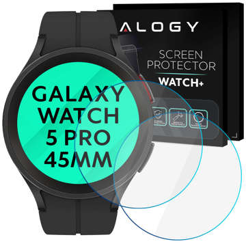 2x Szkło Hartowane ochronne na ekran Alogy do Samsung Galaxy Watch 5 Pro 45mm