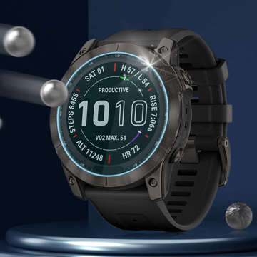 2x Szkło Hartowane ochronne na zegarek Garmin Fenix 7 / 7 Solar Alogy Screen Protector Watch+