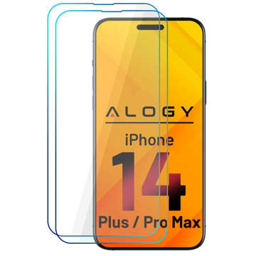 2x Szkło hartowane 9H Alogy ochrona na ekran do Apple iPhone 14 Plus/ 14 Pro Max