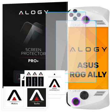 2x Szkło hartowane do Asus ROG Ally na ekran konsoli Alogy Screen Protector Pro+ 9H