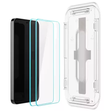 2x Szkło hartowane do Samsung Galaxy S24+ Plus S25+ Plus Spigen Glas.TR "EZ FIT" Clear 2-Pack z ramką do montażu