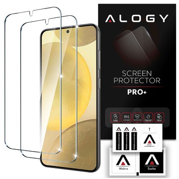 2x Szkło hartowane do Samsung Galaxy S24 na ekran Screen Protector Pro+ 9H Alogy [2szt.]