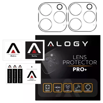 2x Szkło na obiektyw aparat do Apple iPhone 16 Pro / 16 Pro Max Alogy Lens Protector Pro+ przezroczyste