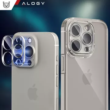 2x Szkło na obiektyw aparat do Apple iPhone 16 Pro / 16 Pro Max Alogy Lens Protector Pro+ przezroczyste