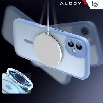 3w1 Zestaw Etui Hybrydowe + 2x Szkło hartowane do Apple iPhone 16 obudowa ochronna Hybrydowe MagSafe z ochroną obiektywu case na telefon Alogy 3in1 Case Pack Sky Blue Niebieskie