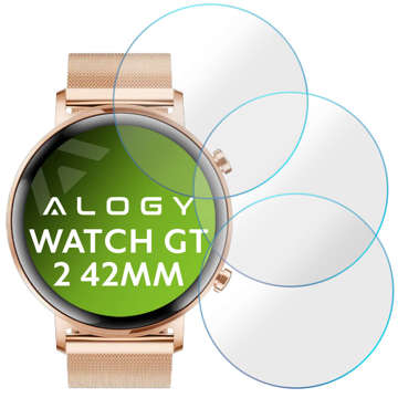 3x Folia hydrożelowa ochronna na ekran Alogy Hydrogel do Huawei Watch GT 2 42mm