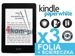 3x Folia ochronna na ekran do Kindle Paperwhite + 3x ściereczka