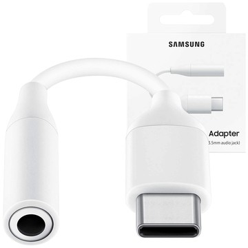 Adapter Samsung EE-UC10JUWEGUS przełączka przejściówka Audio USB-C do JACK 3,5MM Oryginalny Biały