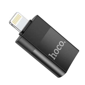 Adapter przejściówka Hoco UA17 USB do Lightning Black