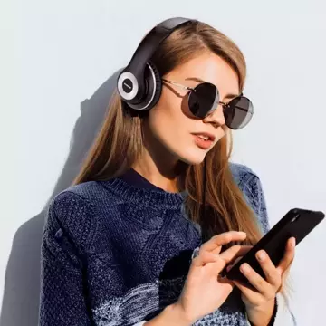 Ausdom bezprzewodowe wokółuszne słuchawki Bluetooth 5.0 ANC (aktywna redukcja szumów) czarno-czerwony (ANC10)