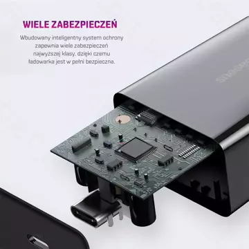 BASEUS Mini Ładowarka sieciowa USB-C PD 20W Czarny