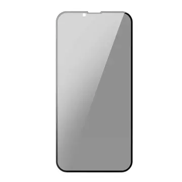 Baseus 0,23mm Anti Spy Full Screen Glass 2x szkło hartowane do iPhone 13 mini filtr prywatyzujący czarny (SGQP020301)