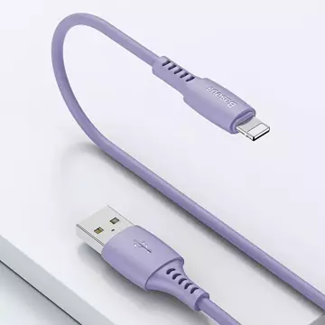 Baseus Colourful kabel przewód USB / Lightning 2.4A 1.2m fioletowy (CALDC-05)