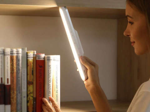 Baseus Magnetyczna Lampa LED do kuchni pokoju pod szafkę Biała