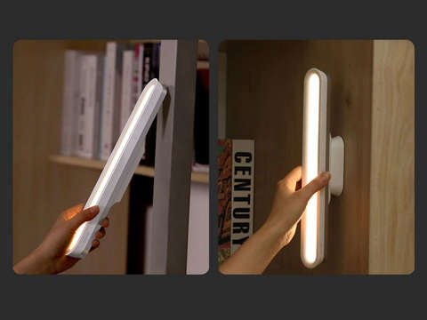 Baseus Magnetyczna Lampa LED do kuchni pokoju pod szafkę Biała