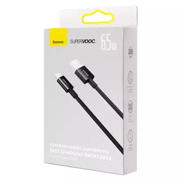 Baseus Superior Series kabel SUPERVOOC USB-A do USB-C 65W 2m czarny