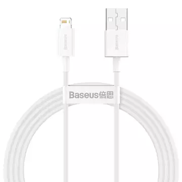 Baseus Superior kabel USB - Lightning 2,4A 1,5 m Biały (CALYS-B02)