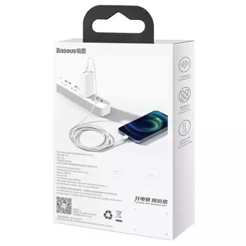 Baseus Superior kabel USB - Lightning 2,4A 2 m Biały (CALYS-C02)