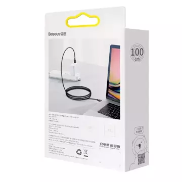 Baseus Superior kabel przewód USB Typ C - USB Typ C szybkie ładowanie Quick Charge / Power Delivery / FCP 100W 5A 20V 1m czarny (CATYS-B01)