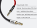 Baseus Yiven M30 kabel audio mini Jack 3.5mm 1m czarny
