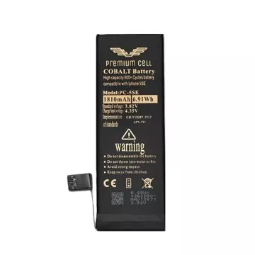 Bateria Premium Cell Cobalt iPhone 5SE SE2016 1810mAh 600+ Cycles