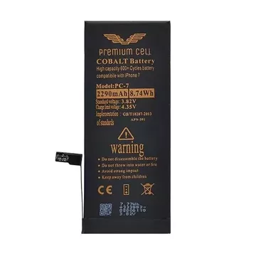 Bateria Premium Cell Cobalt iPhone 7 2290mAh 600+ Cycles