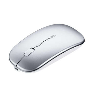 Bezprzewodowa mysz Inphic PM1BS Silent Bluetooth + 2.4G (srebrna)